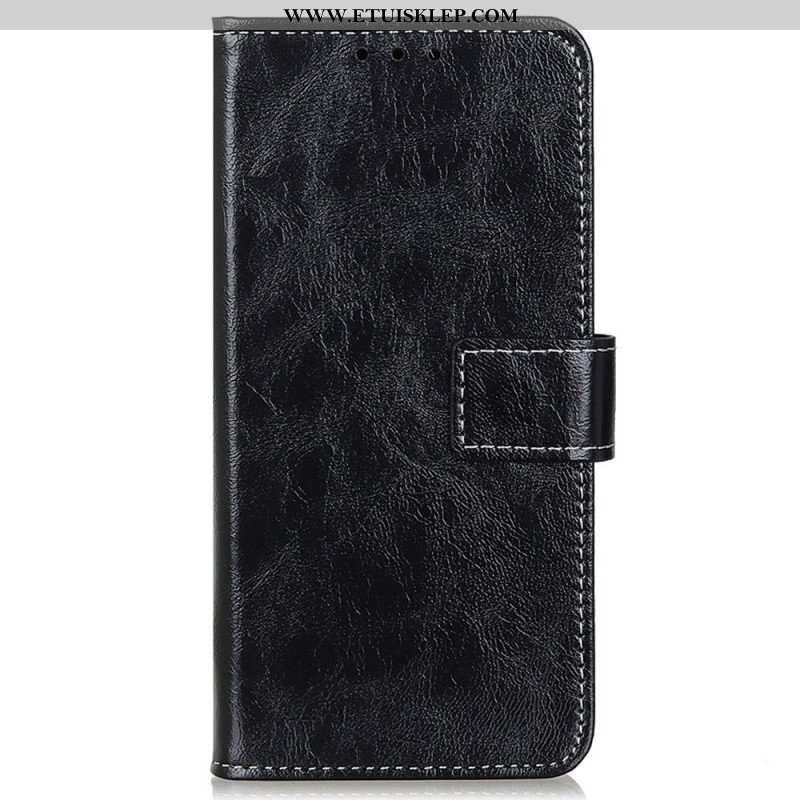 Etui Folio do Oppo Reno 7 Lakierowana Ze Szwami